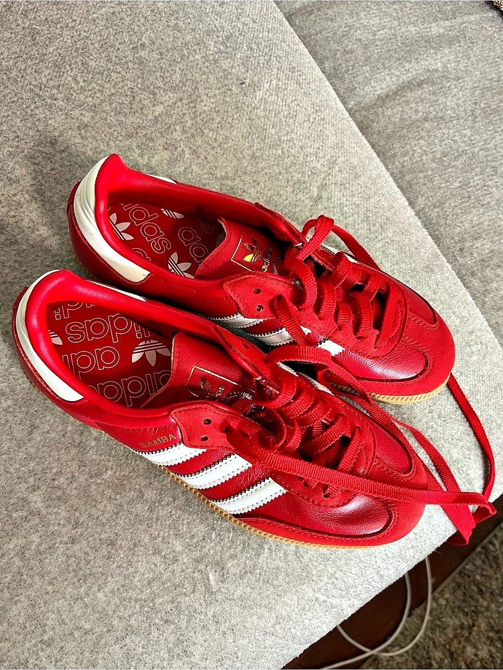 adidas Samba Red & White Sneakers